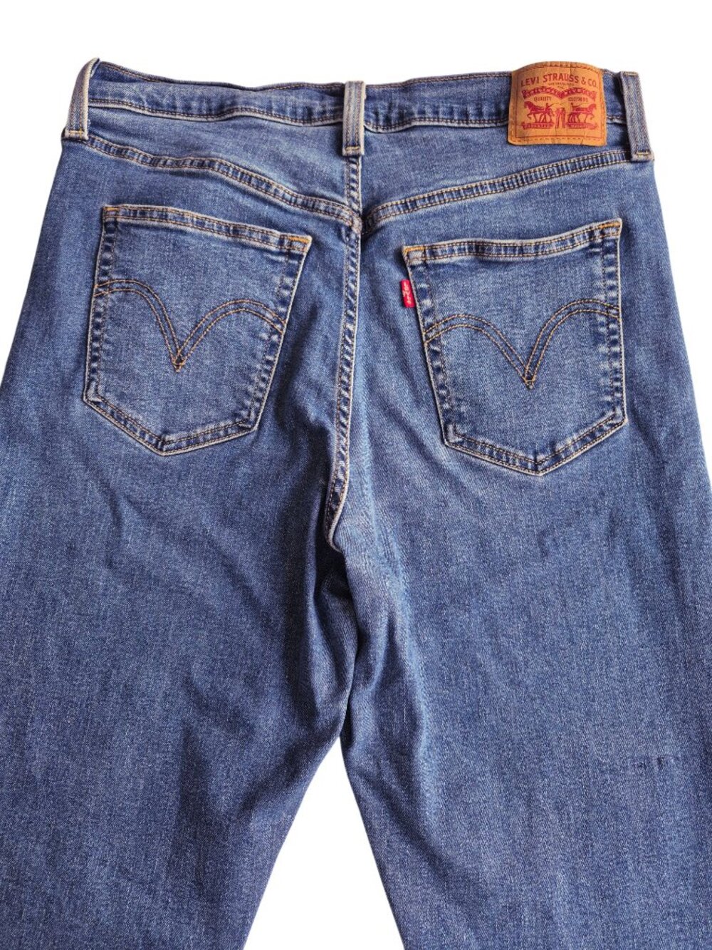 Levi's Premium Ribcage Straight Ankle Jeans Medium Wash Size 32 - Picture 6 of 16